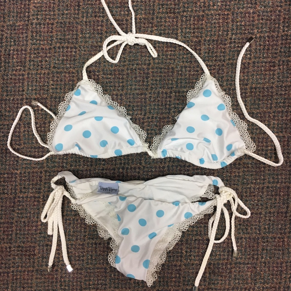 Beach Bunny Bridal Bikini L top M bottom